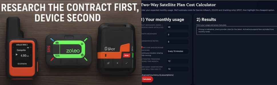 Research the contract first, device second – How to choose the right Two-Way Satellite Communicator