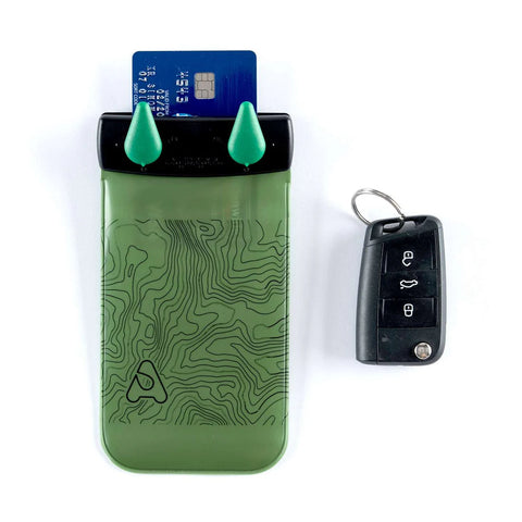 Aquapac Waterproof Keymaster - Key & Card Case - Green Contour