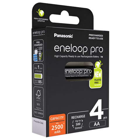Panasonic Eneloop Pro AA 2500mAh Pk4