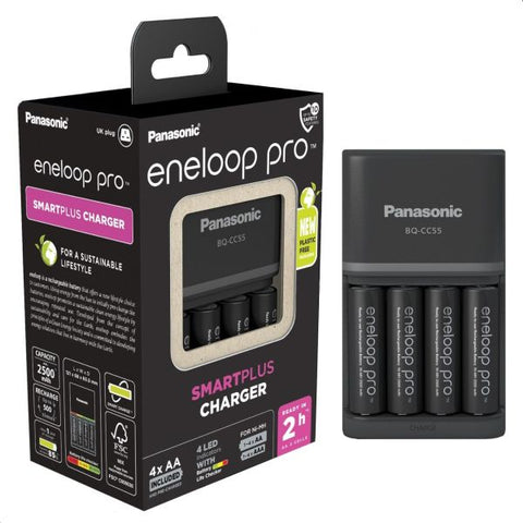 Panasonic Eneloop Pro Charger + 4 x Pro AA Batteries