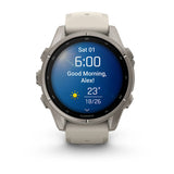 Built for serious athletes and adventurers, this premium multisport GPS smartwatch thrives on turning effort into achievement. Styled for smaller wrists, it features enhanced stamina and endurance tracking plus smoother, more intuitive routable maps.