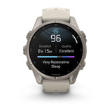 Built for serious athletes and adventurers, this premium multisport GPS smartwatch thrives on turning effort into achievement. Styled for smaller wrists, it features enhanced stamina and endurance tracking plus smoother, more intuitive routable maps.