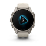 Built for serious athletes and adventurers, this premium multisport GPS smartwatch thrives on turning effort into achievement. Styled for smaller wrists, it features enhanced stamina and endurance tracking plus smoother, more intuitive routable maps.