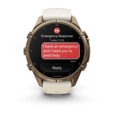 Garmin fēnix 9 Pro inReach - 43 mm Styled for smaller wrists, LED flashlight, & inReach LTE and satellite connectivity to keep you in touch on or off the grid.