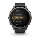 Garmin fēnix 9 Pro inReach - 43 mm Styled for smaller wrists, LED flashlight, & inReach LTE and satellite connectivity to keep you in touch on or off the grid.