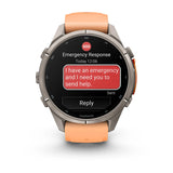 Garmin fēnix 9 Pro inReach - 43 mm Styled for smaller wrists, LED flashlight, & inReach LTE and satellite connectivity to keep you in touch on or off the grid.