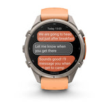 Garmin fēnix 9 Pro inReach - 43 mm Styled for smaller wrists, LED flashlight, & inReach LTE and satellite connectivity to keep you in touch on or off the grid.