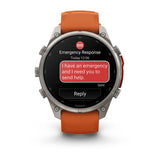 Garmin Fenix 9 Pro inReach - has a durable titanium case, bright AMOLED display + inReach LTE off-grid satellite connectivity