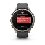 Garmin Fenix 9 Pro inReach - has a durable titanium case, bright AMOLED display + inReach LTE off-grid satellite connectivity