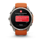 Garmin Fenix 9 Pro inReach - has a durable titanium case, bright AMOLED display that’s the largest of any fēnix + inReach LTE off-grid satellite connectivity