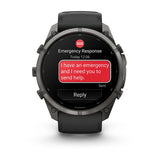 Garmin Fenix 9 Pro inReach - has a durable titanium case, bright AMOLED display that’s the largest of any fēnix + inReach LTE off-grid satellite connectivity