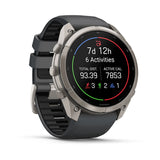 Garmin Fenix 9 Pro inReach - has a durable titanium case, bright AMOLED display that’s the largest of any fēnix + inReach LTE off-grid satellite connectivity