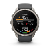 Garmin Fenix 9 Pro inReach - has a durable titanium case, bright AMOLED display that’s the largest of any fēnix + inReach LTE off-grid satellite connectivity