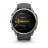 Garmin Fenix 9 Pro inReach - has a durable titanium case, bright AMOLED display that’s the largest of any fēnix + inReach LTE off-grid satellite connectivity