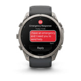 Garmin Fenix 9 Pro inReach - has a durable titanium case, bright AMOLED display that’s the largest of any fēnix + inReach LTE off-grid satellite connectivity