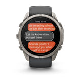 Garmin Fenix 9 Pro inReach - has a durable titanium case, bright AMOLED display that’s the largest of any fēnix + inReach LTE off-grid satellite connectivity