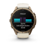 Garmin Fenix 9 Pro 43mm GPS smartwatch styled for smaller wrists, it features enhanced stamina & endurance tracking + smoother, more intuitive routable maps.