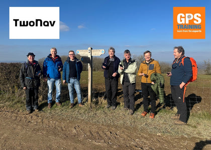 Group of people on a TwoNav GPS training course in the South of England