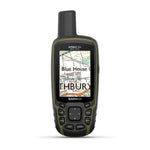 Garmin GPSMap 65s showing Ordnance Survey detailed maps